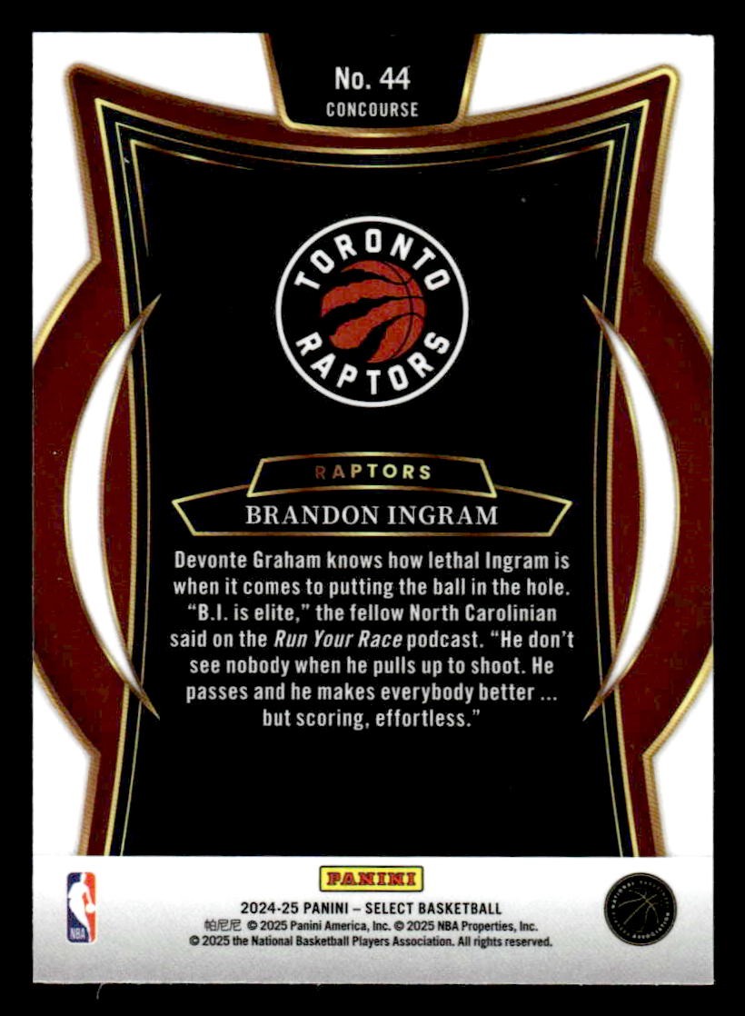2024-25 Panini Select #44 Brandon Ingram