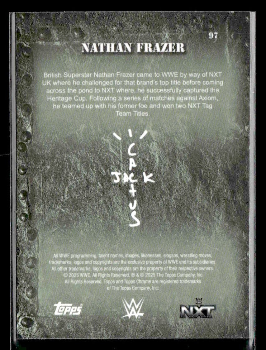 2025 Topps Chrome WWE x Cactus Jack #97 Nathan Frazer