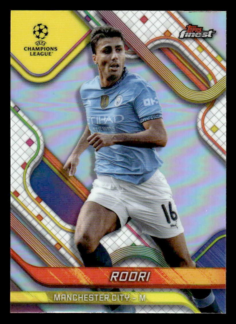 2024-25 Topps Finest UEFA Club Comp #1 Rodri Refractor