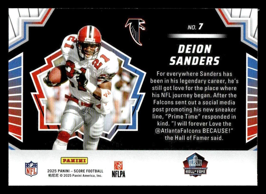 2025 Score #7 Deion Sanders Men of Canton