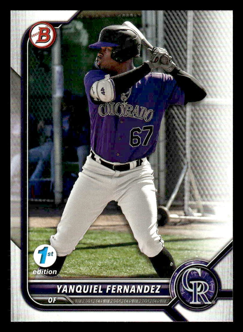 2022 Bowman Draft #BD-146 Yanquiel Fernandez