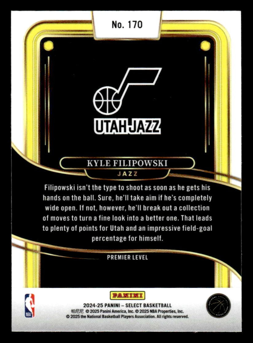 2024-25 Panini Select #170 Kyle Filipowski