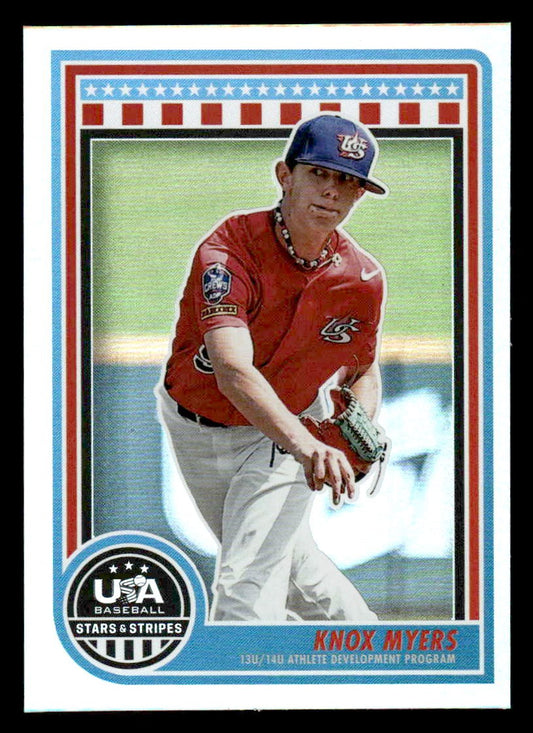 2025 Panini Stars and Stripes USA Baseball #114 Knox Myers