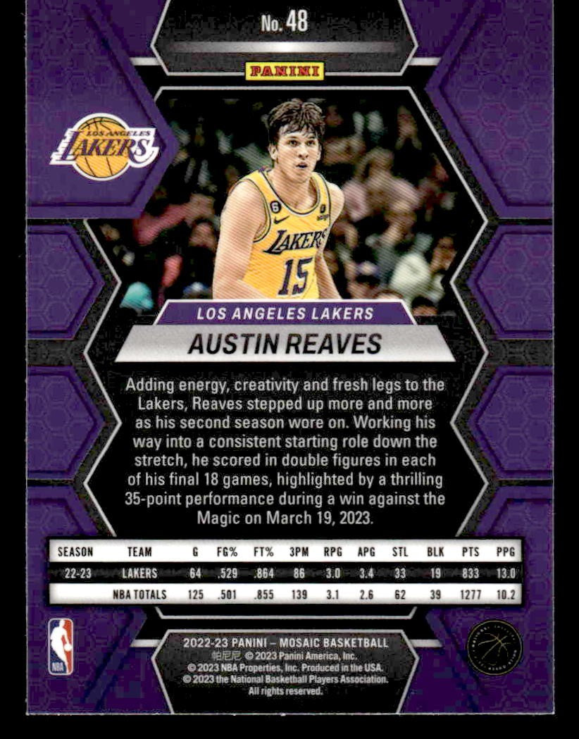 2022-23 Panini Mosaic #48 Austin Reaves