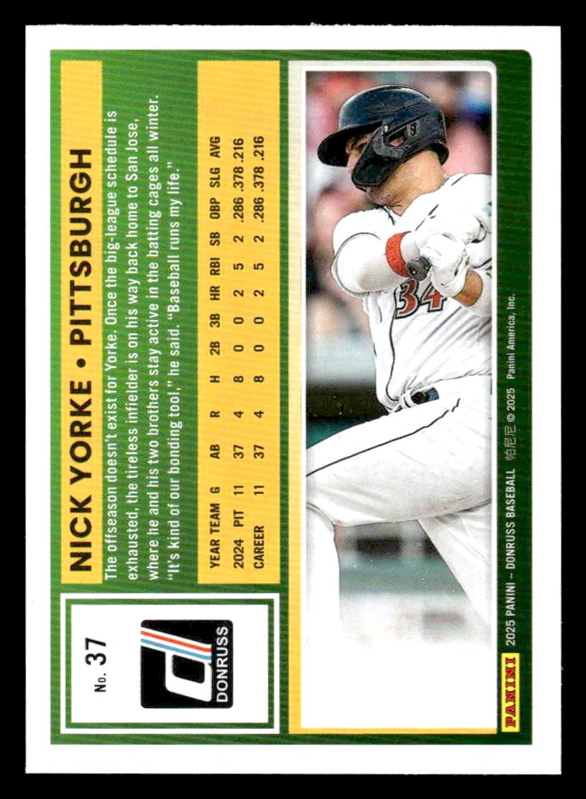 2025 Donruss #37 Nick Yorke