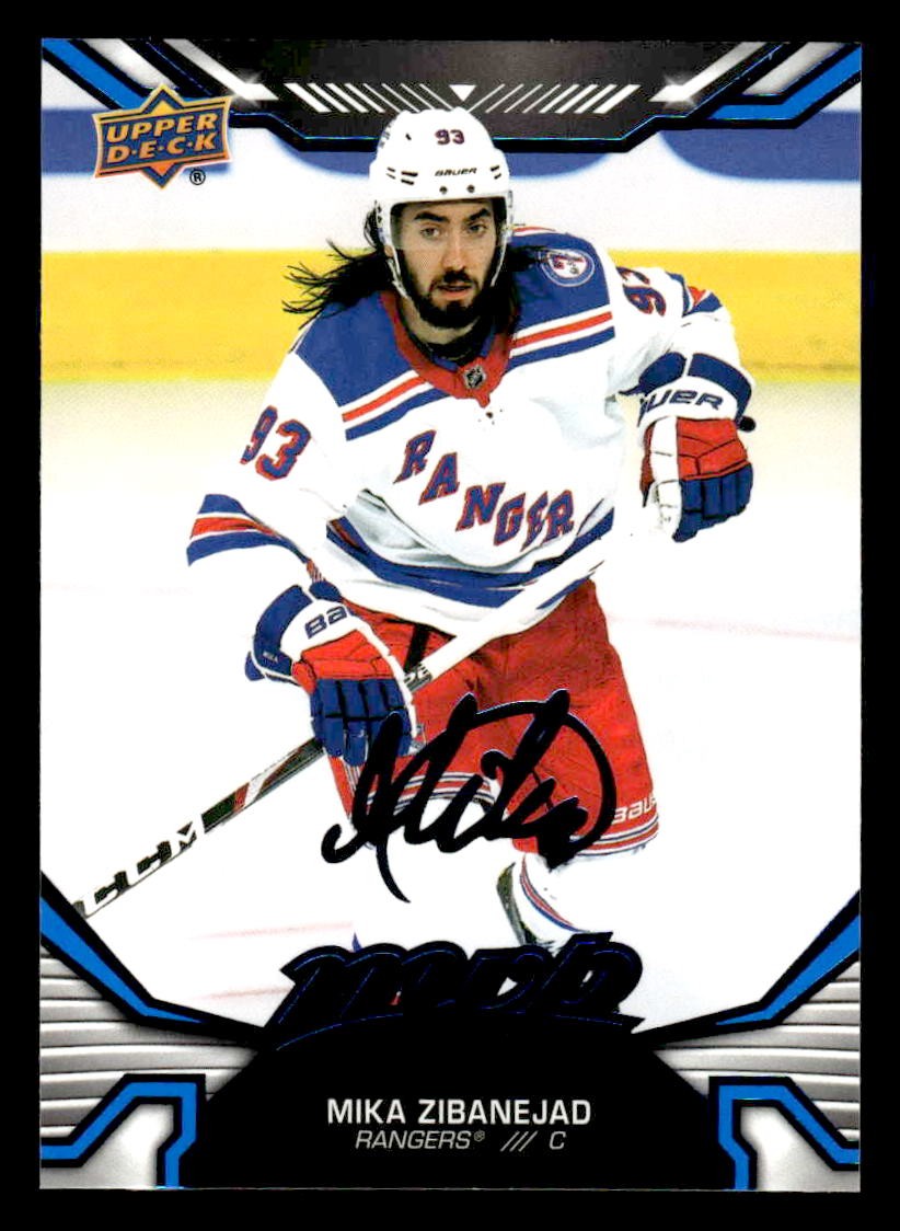 2022-23 Upper Deck MVP #185 Mika Zibanejad Blue Script