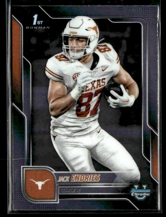 2025 Bowman University Chrome #78 Jack Endries