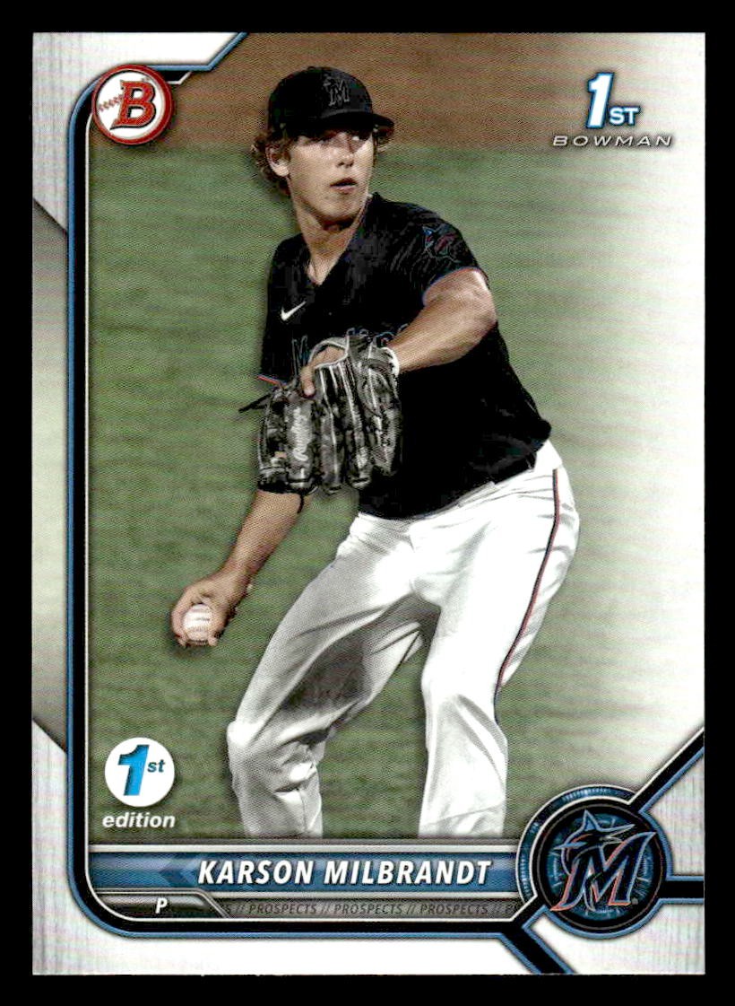 2022 Bowman Draft 1st Edition #BD-87 Karson Milbrandt