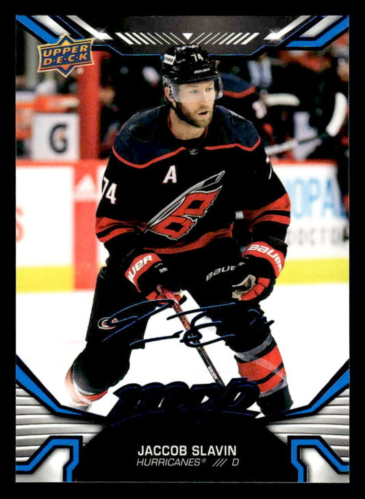 2022-23 Upper Deck MVP #101 Jaccob Slavin Blue Script