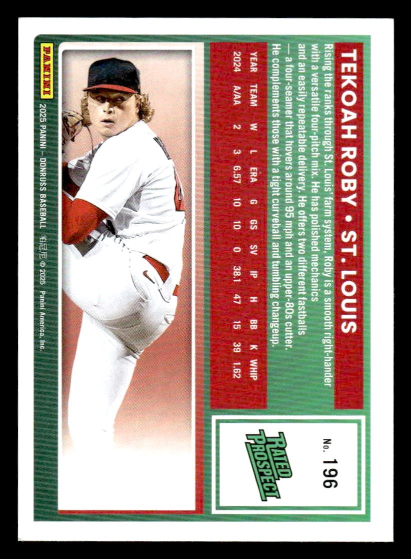 2025 Donruss #196 Tekoah Roby