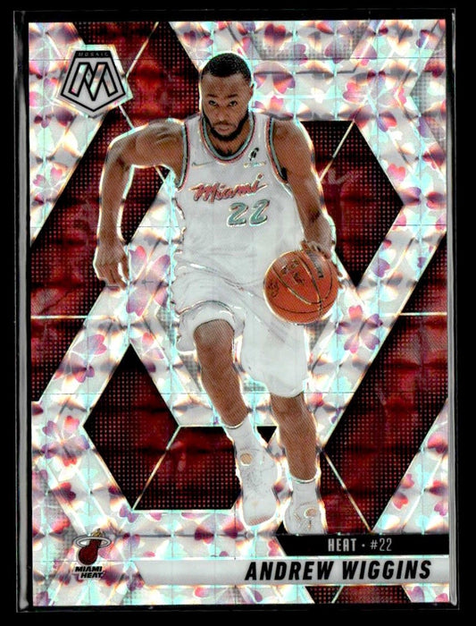 2024-25 Panini Mosaic - Choice Cherry Blossom Mosaic #175 Andrew Wiggins #/20