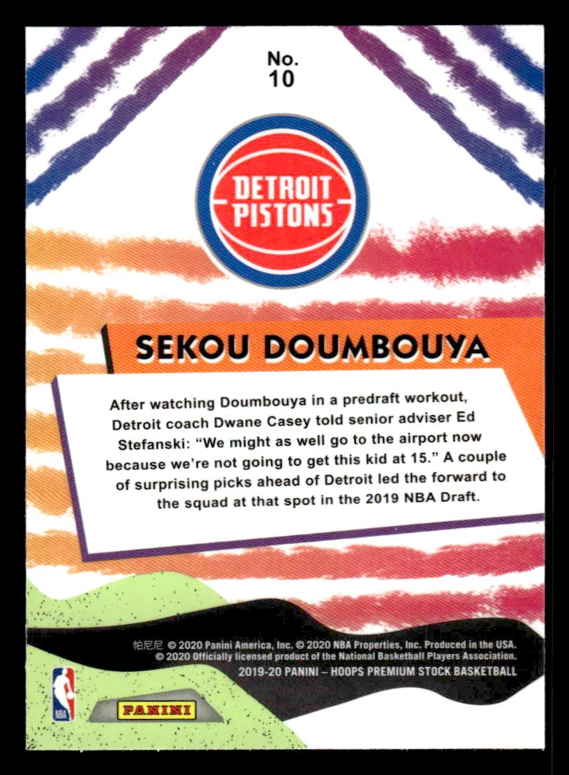 2019-20 Hoops #10 Sekou Doumbouya We Got Next Holo