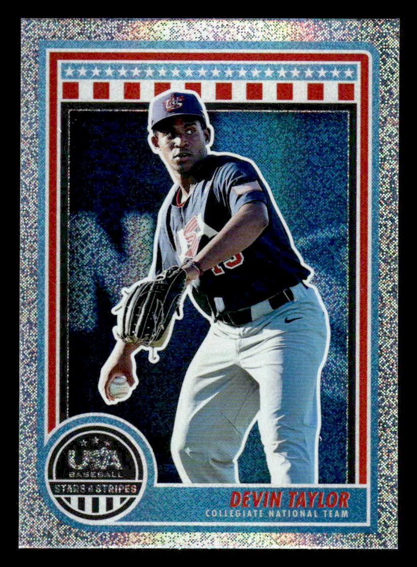 2025 Panini Stars and Stripes USA Baseball #1 Devin Taylor Opening Day
