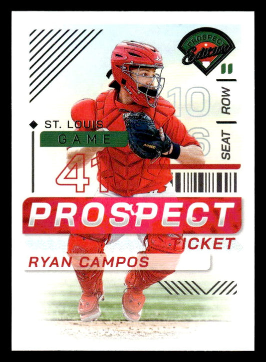 2024 Panini Prospect Edition #100 Ryan Campos