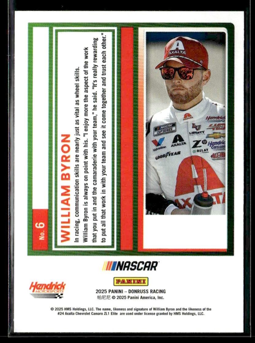 2025 Donruss #6 William Byron