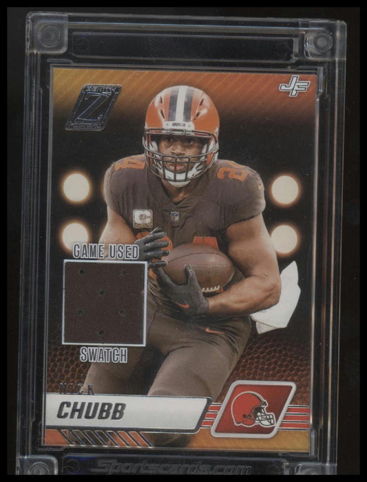 2024 Jersey Fusion Nick Chubb Game Used Swatch