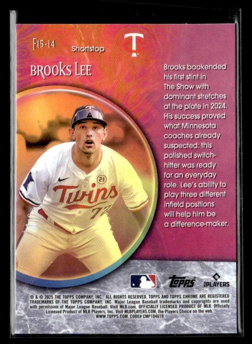 2025 Topps Chrome #F15-14 Brooks Lee Fortune 15