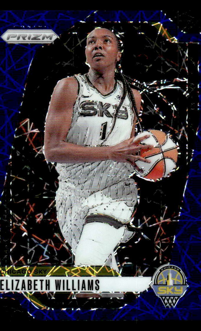 2024 Panini Prizm WNBA #24 Elizabeth Williams Blue Velocity Prizms
