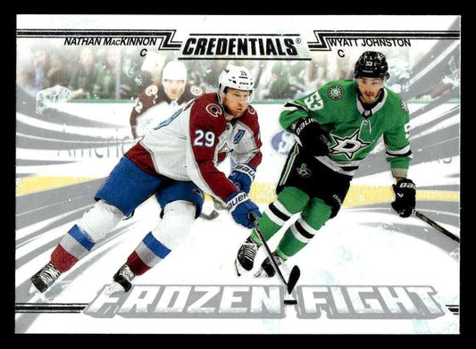 2024-25 UD Credentials #FF-JM Nathan MacKinnon / Wyatt Johnston Frozen Fight