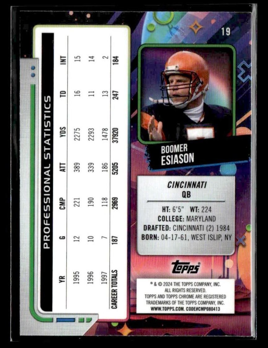 2024 Topps Chrome Cosmic #19 Boomer Esiason