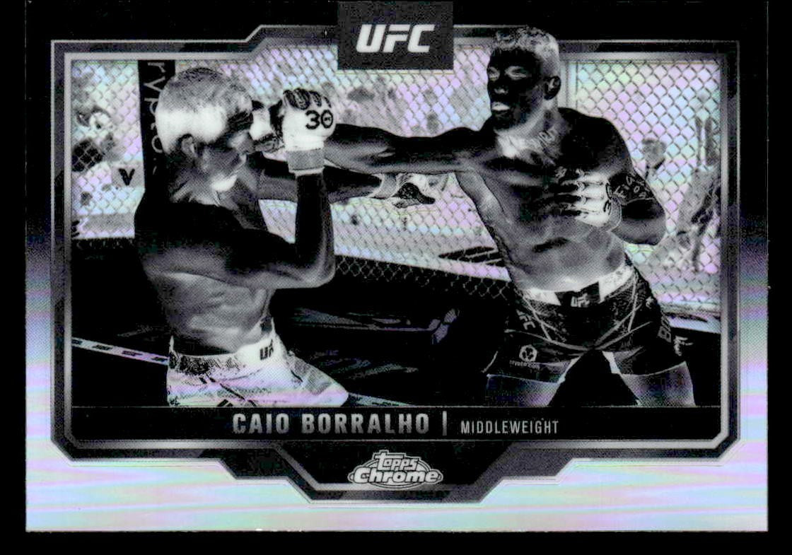 2025 Topps Chrome UFC #49 Caio Borralho Negative Refractor