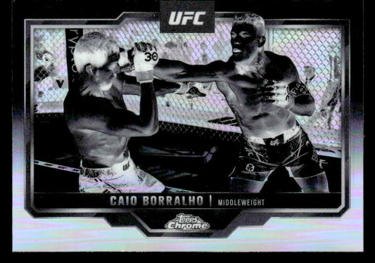 2025 Topps Chrome UFC #49 Caio Borralho Negative Refractor