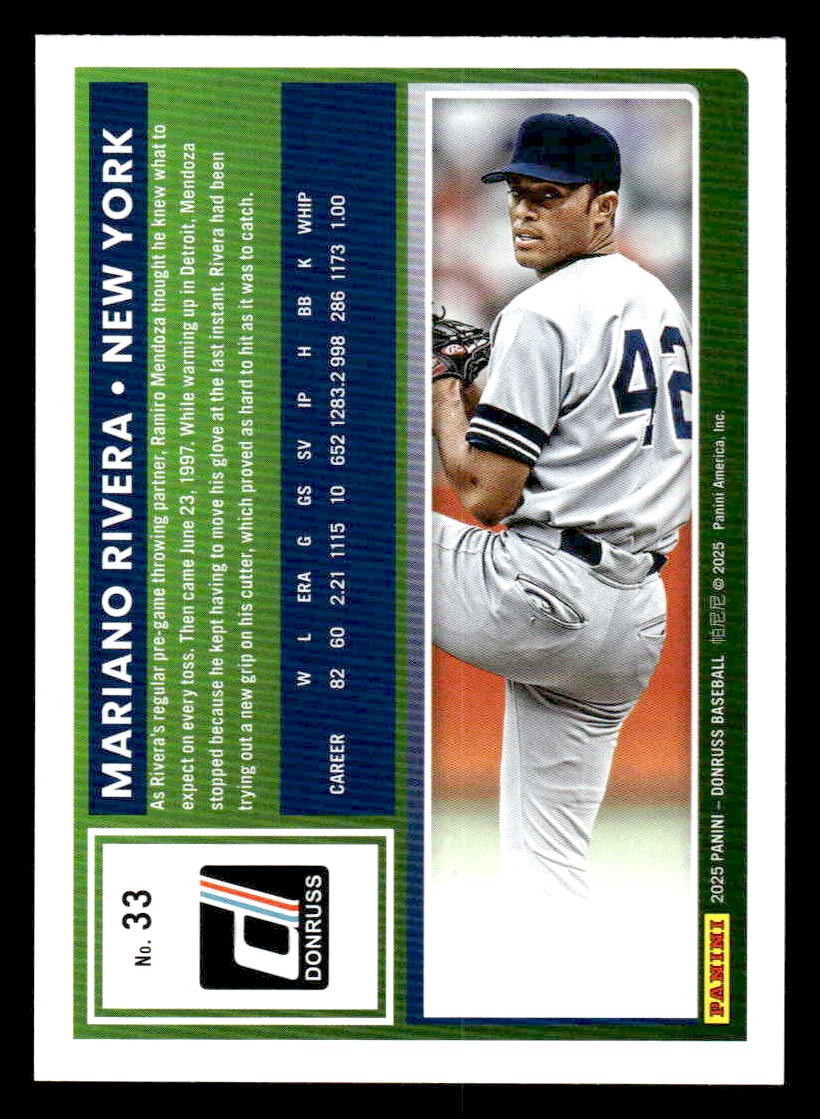 2025 Donruss #33 Mariano Rivera