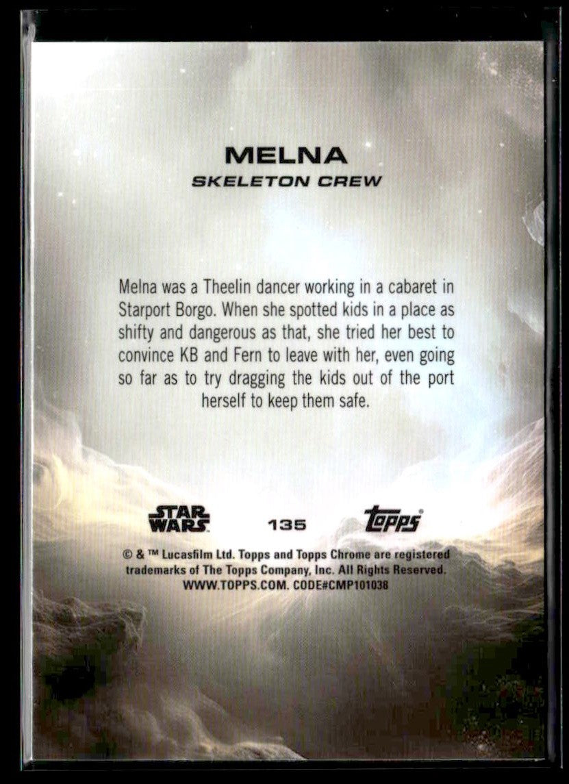 🌟 Melna — 2025 Topps Chrome Star Wars RayWave Refractor #135 🌟