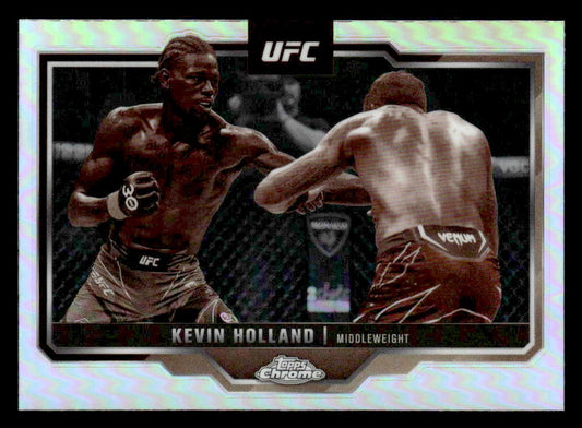 2025 Topps Chrome UFC #110 Kevin Holland Sepia Refractor