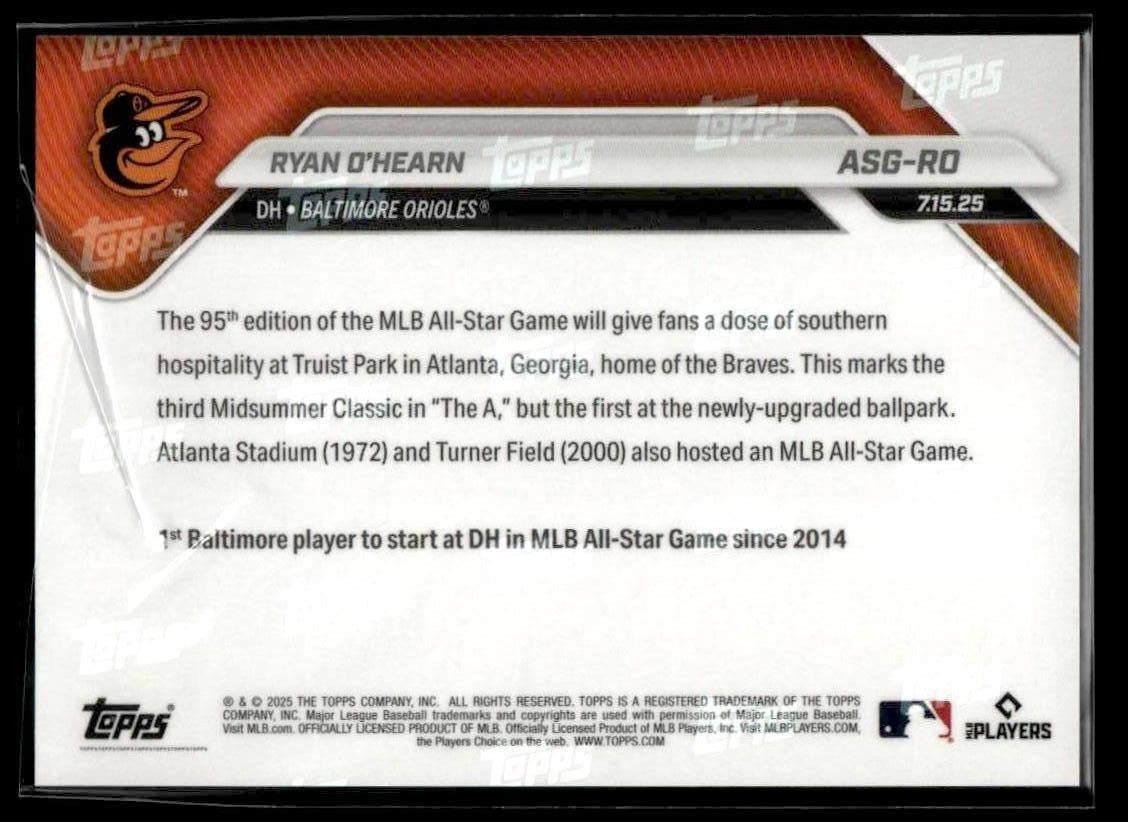 2025 Topps Now MLB All-Star Game #ASG-RO Ryan O'Hearn