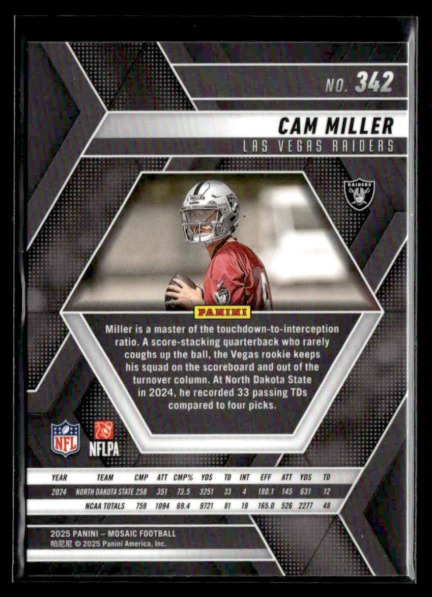 2025 Panini Mosaic #342 Cam Miller