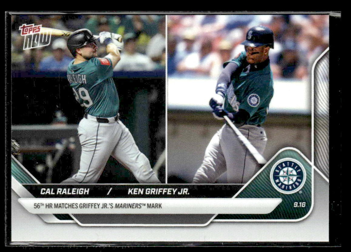 2025 Topps Now #720 Cal Raleigh / Ken Griffey Jr. PR16484