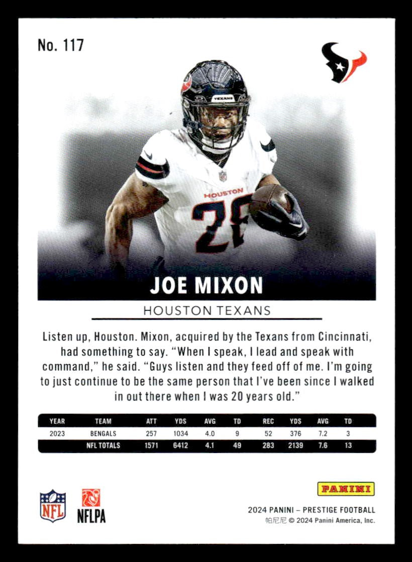 2024 Panini Prestige #117 Joe Mixon