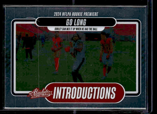 2024 Panini Absolute #I-MCY Malachi Corley Introductions