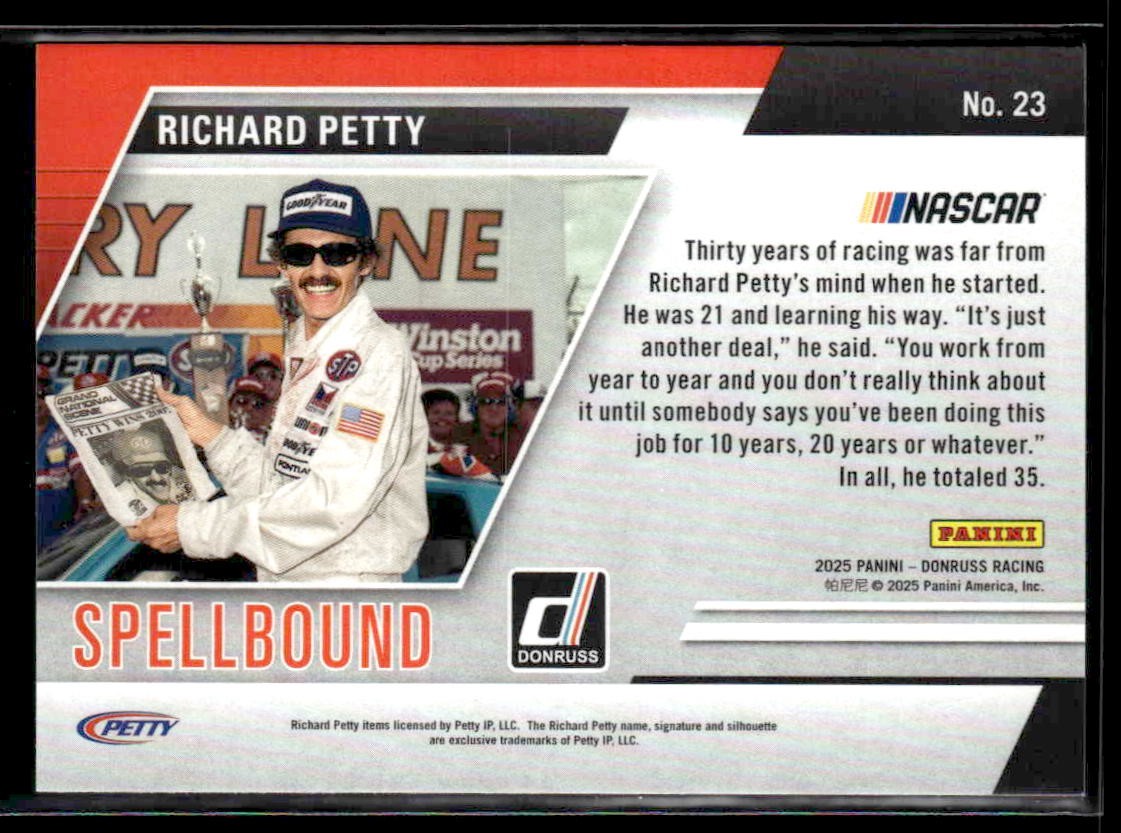 2025 Donruss #23 Richard Petty Spellbound