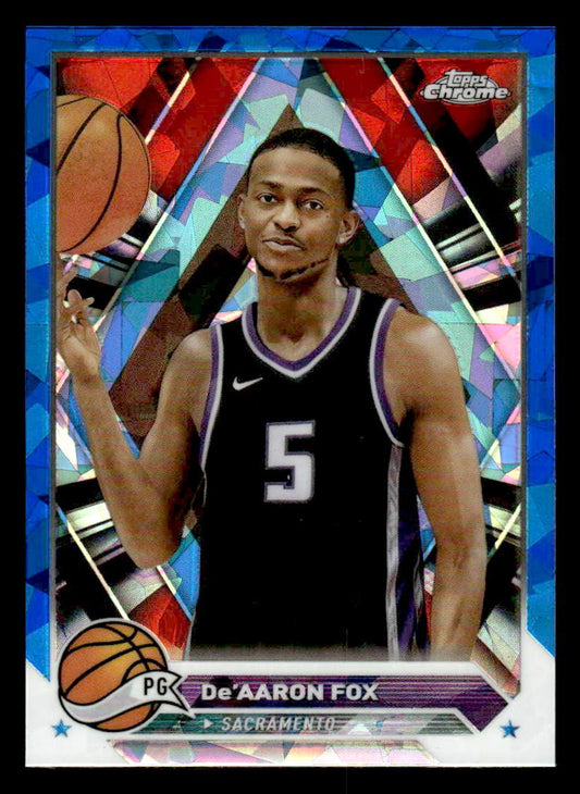 2023-24 Topps Chrome Sapphire Edition #117 De'Aaron Fox