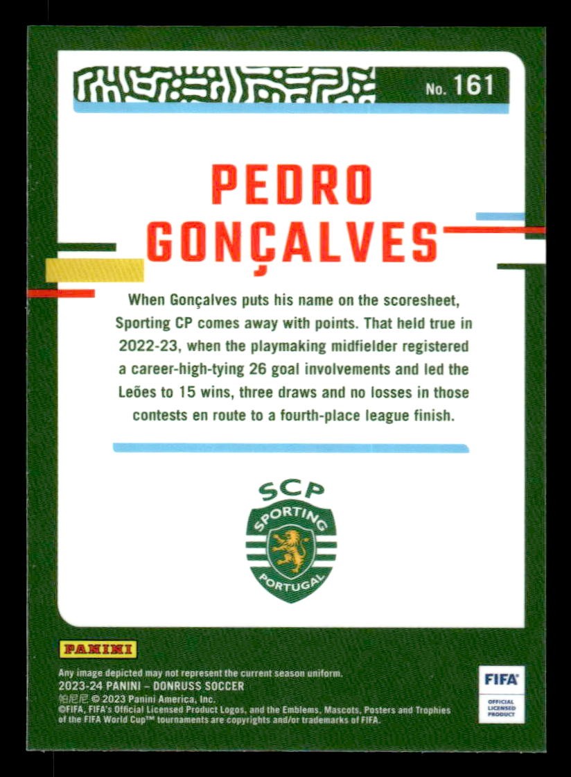 2023-24 Donruss #161 Pedro Goncalves Optic