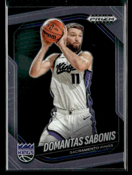 2024-25 Panini Prizm Black #109 Domantas Sabonis