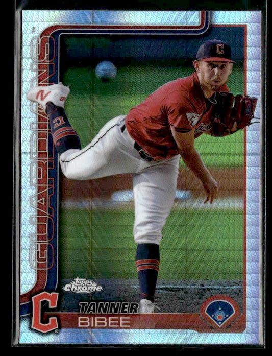 2025 Topps Chrome #236 Tanner Bibee Prism Refractors