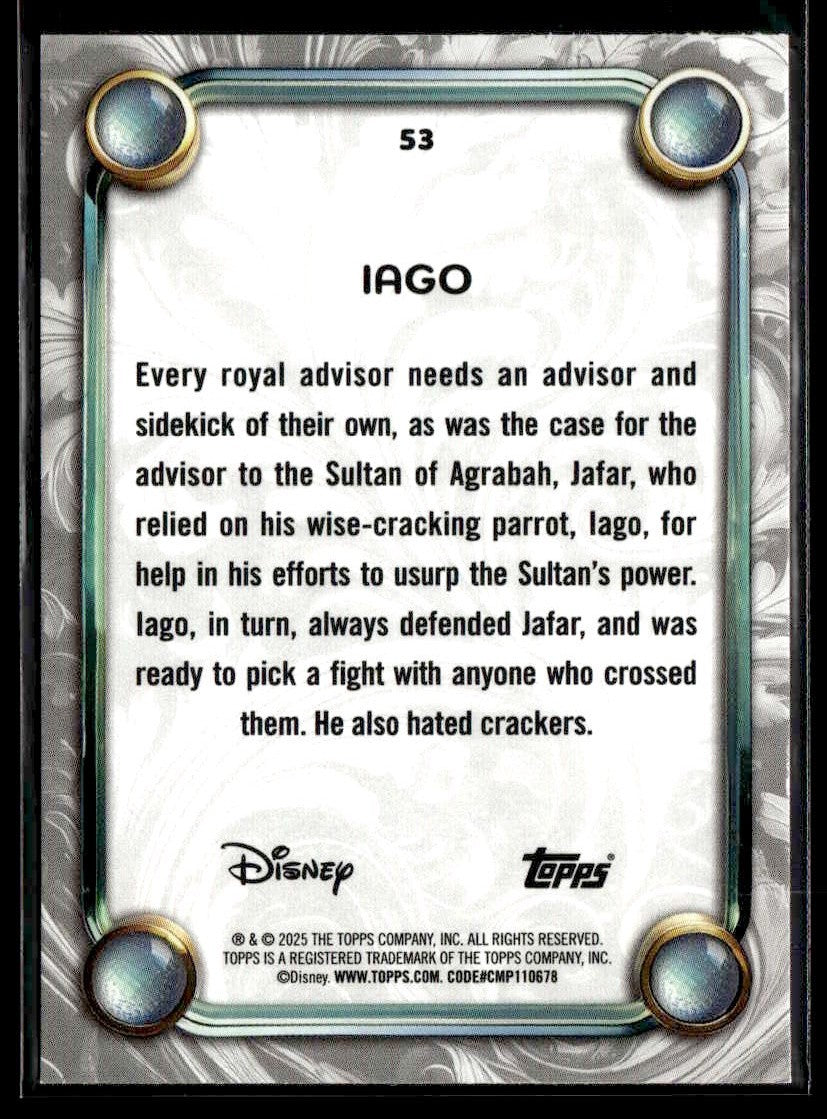 2025 Topps Disney Wonder #53 Iago