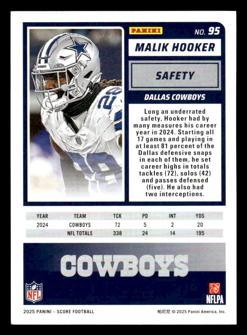 2025 Score-A-Treat #95 Malik Hooker