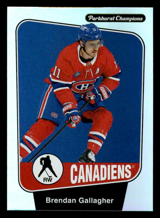 2024-25 Parkhurst Champions #121 Brendan Gallagher Rainbow Foil