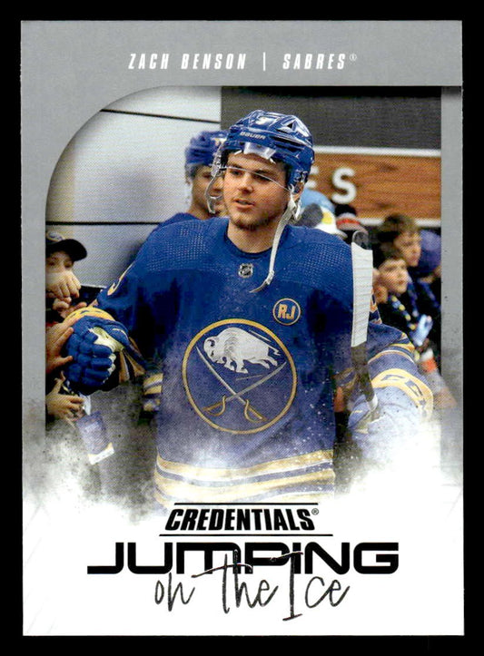 2024-25 Upper Deck Credentials #JI-ZB Zach Benson Jumping on the Ice