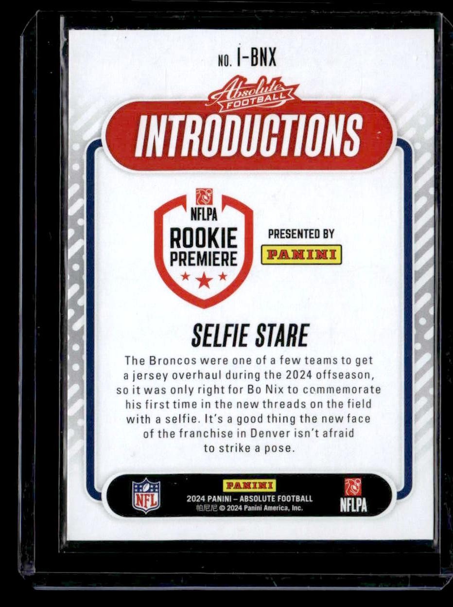2024 Panini Absolute #I-BNX Bo Nix Introductions