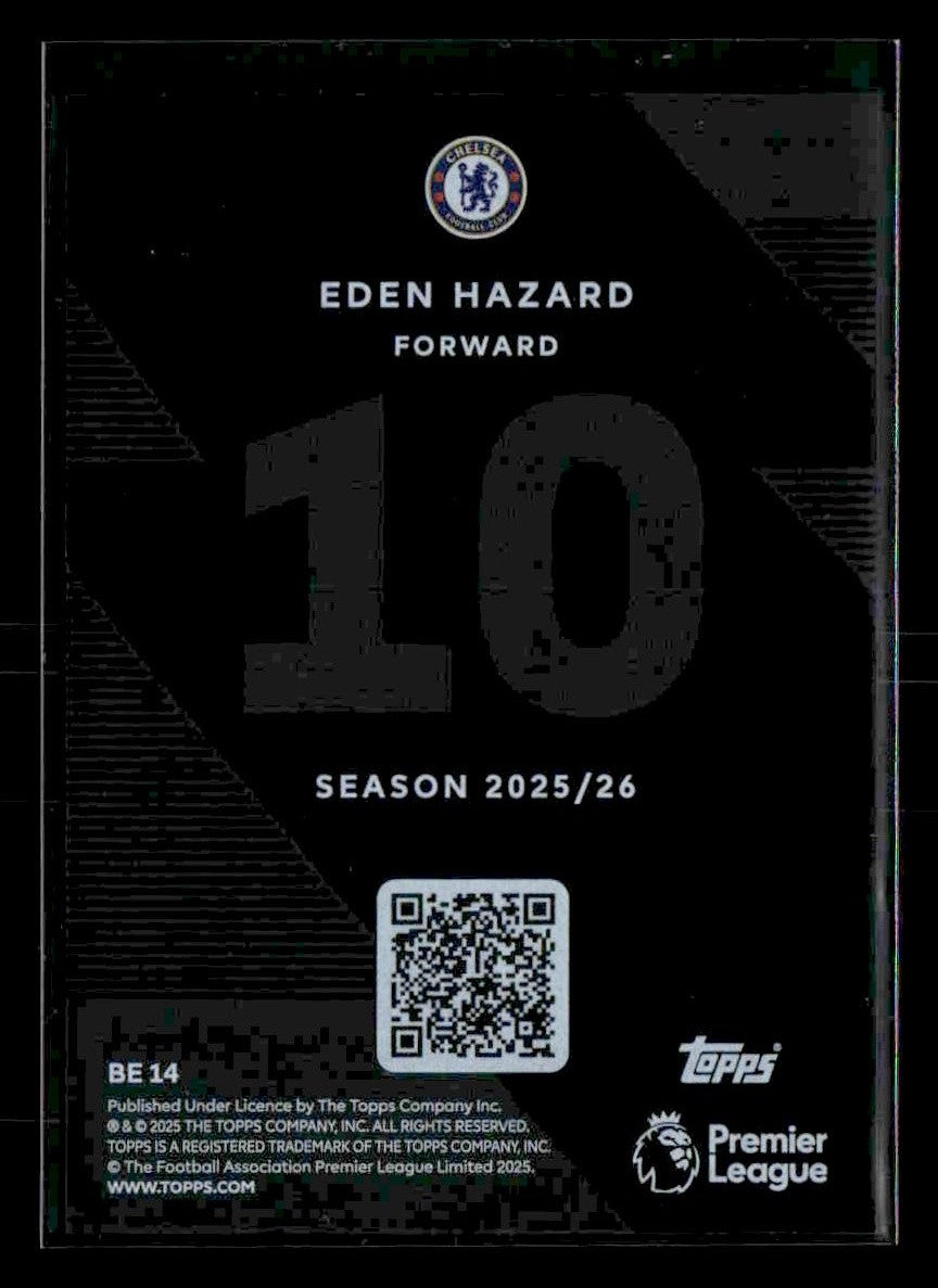 2025-26 Topps Premier League #BE14 Eden Hazard Black Edge Edition