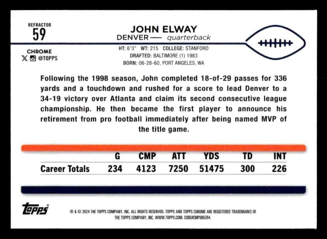 2024 Topps Chrome #59 John Elway