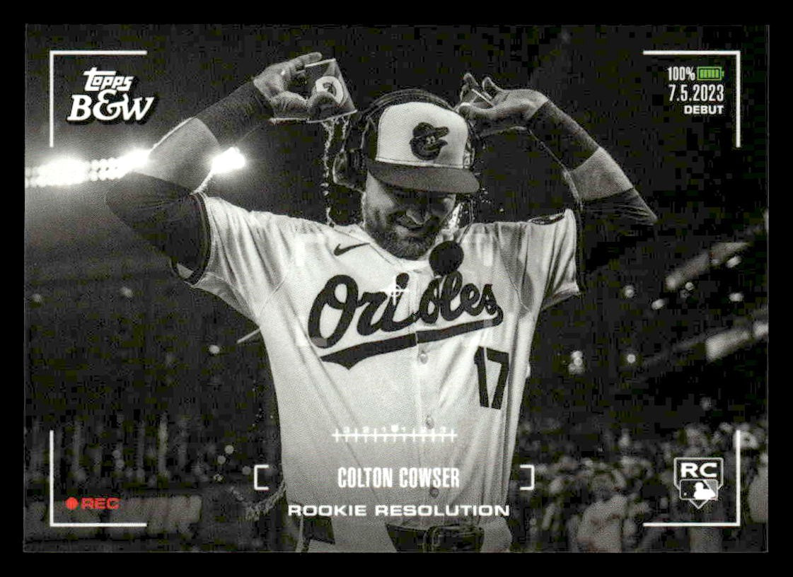 2024 Topps Black & White #RR20 Colton Cowser Rookie Resolution