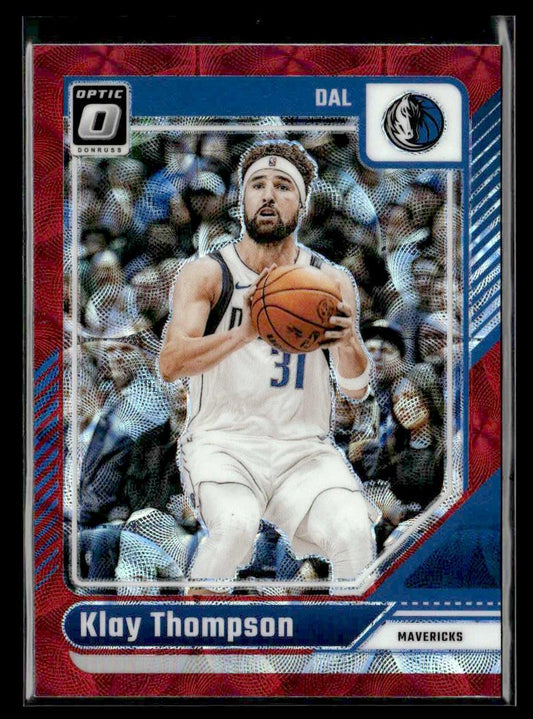 2024-25 Donruss Optic #9 Klay Thompson Red International