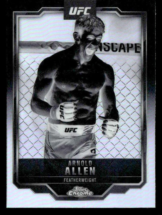 2025 Topps Chrome UFC #25 Arnold Allen Negative Refractor