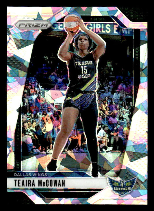2024 Panini Prizm WNBA #105 Teaira McCowan Ice Prizms